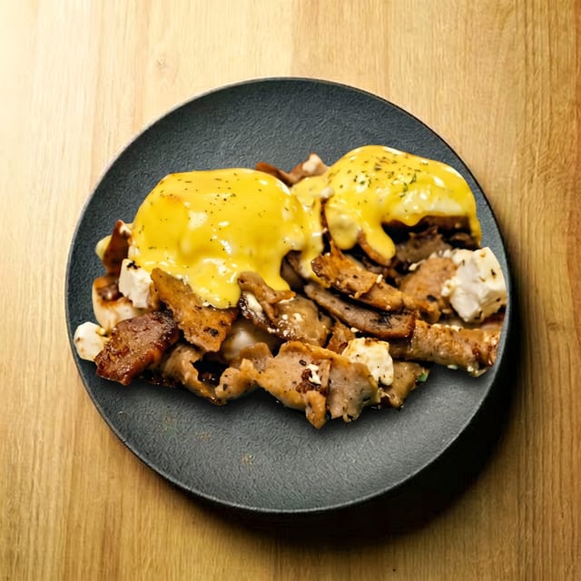Lamb & Feta Benedict.